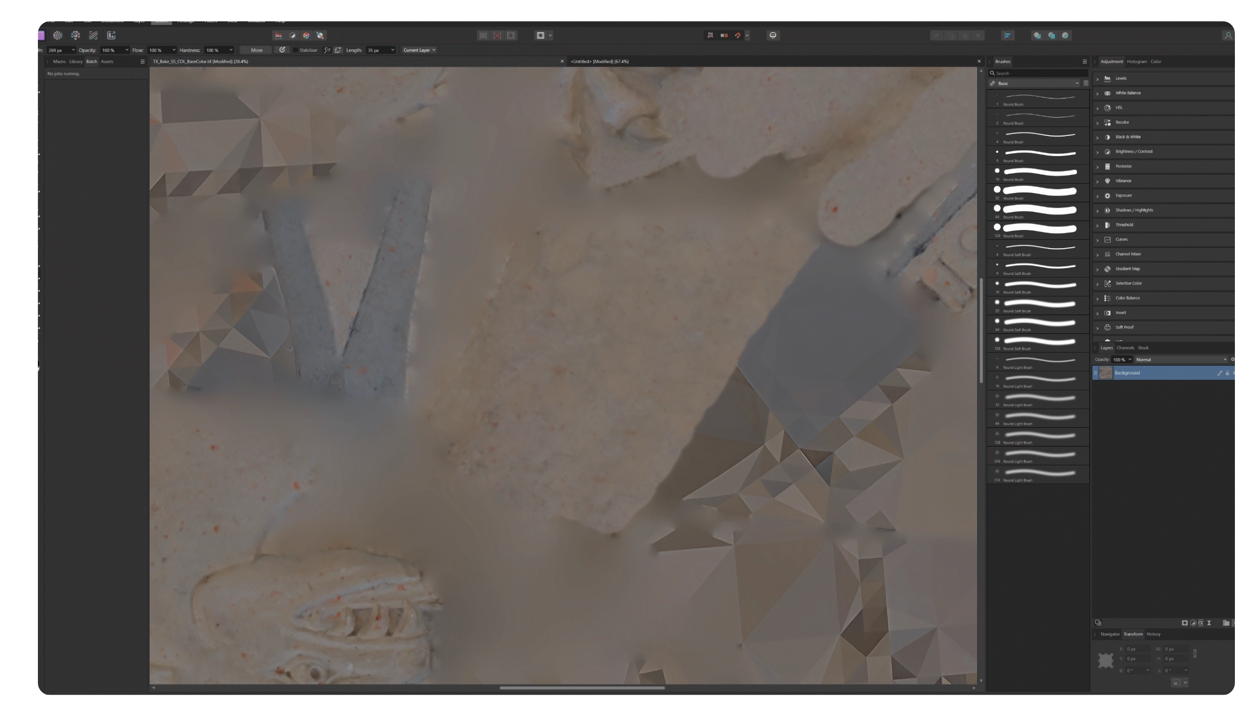 Stone Crest Affinity Photo Albedo map correction.